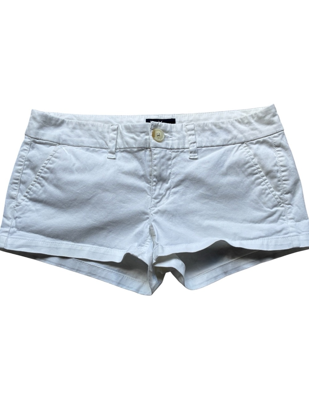 American Eagle Women's White Stretch Cotton 2.5” Shortie Shorts Size 6